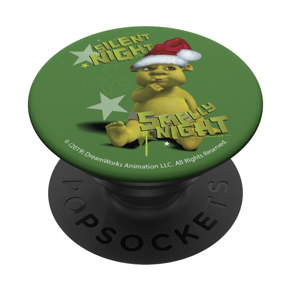Shrek Christmas Silent Night Smelly Night PopGrip - Swappable Phone Grip & Stand for iPhone, Samsung & Smartphones - Perfect for Holiday Gifts, Travel & Daily Use