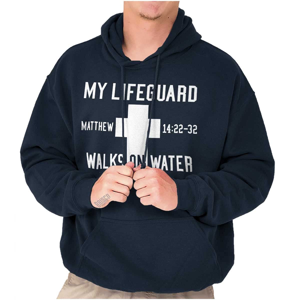 Biblical Walks on Water Hoodie - Christian Faith Apparel for Men & Women | Church, Worship & Daily Wear