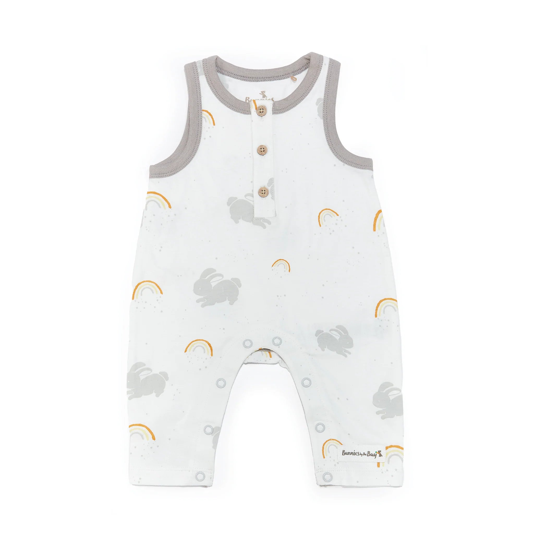 Little Sunshine Organic Baby Play Suit - Soft & Breathable Cotton Jumpsuit for Newborns & Infants - Perfect for Playtime, Daycare & Family Outings