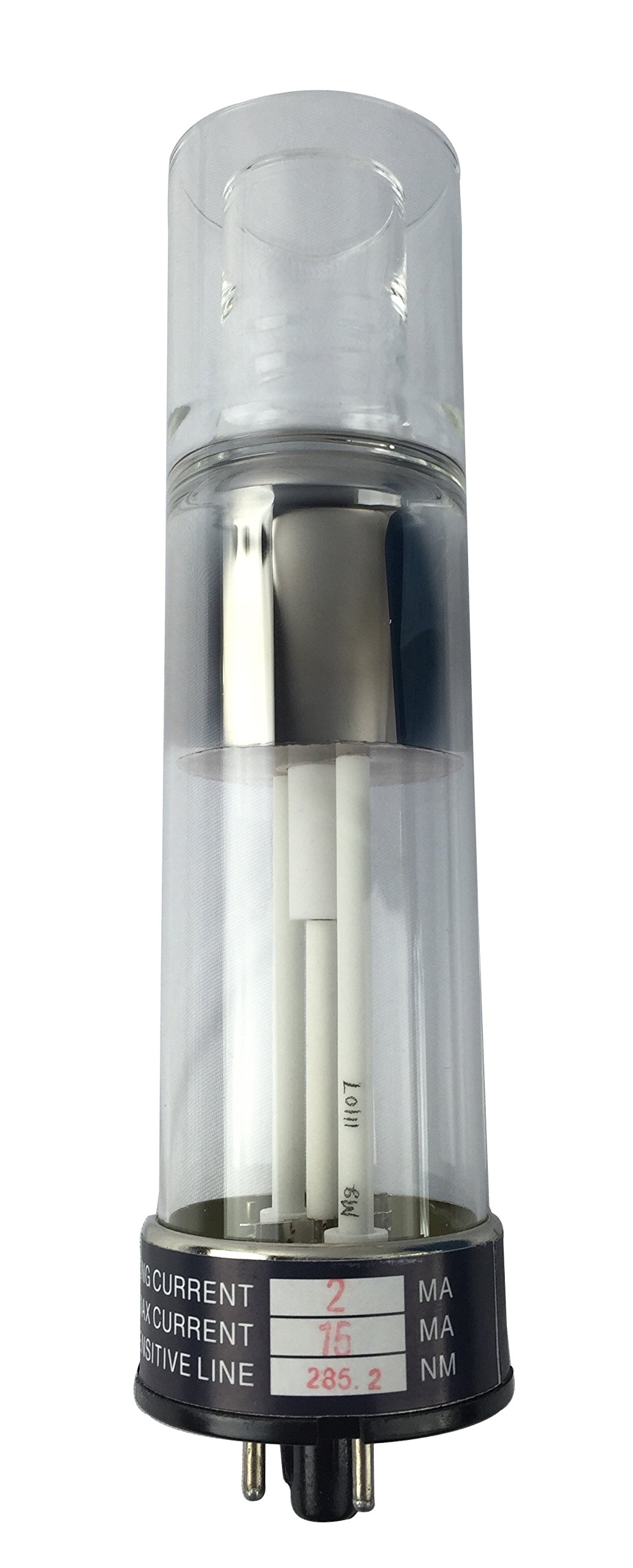 Potassium Hollow Cathode Lamp - K Single Element Lamp with 2 Pin Socket, 766.5 nm Wavelength, 10mA Max Current - Ideal for Atomic Absorption Spectroscopy & Laboratory Analysis