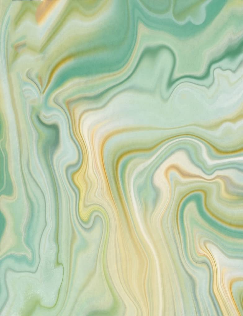 Modern Abstract Marble Swirl Area Rug 6x9 Feet - Green & Gold Boho Chic Soft Carpet for Living Room, Bedroom, Home Office - Washable Indoor Floor Mat for Dining Room, Kitchen, Laundry Room - Perfect for Cozy Home Decor & High-Traffic Areas