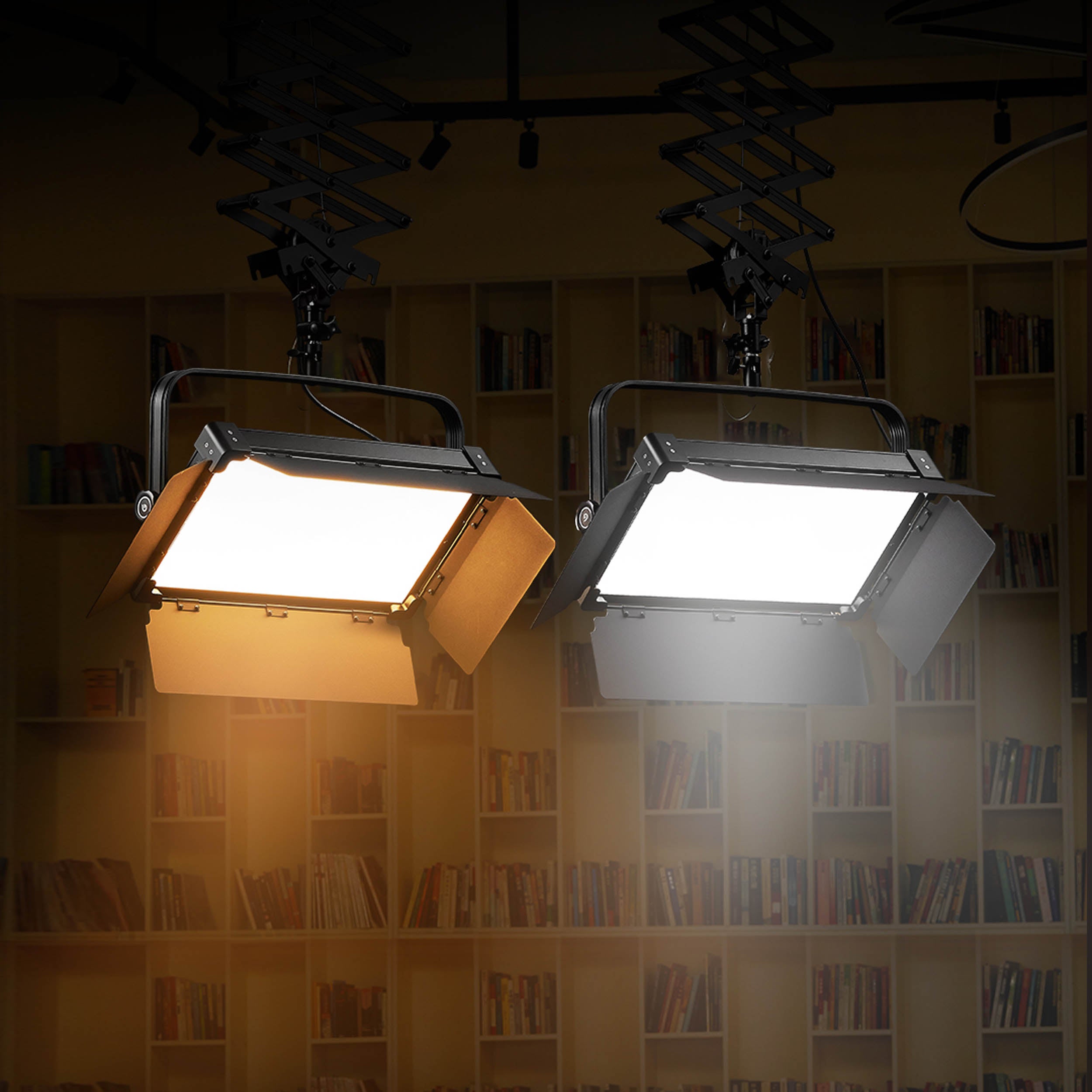 P200BI Bi-Color LED Broadcast Light Panel with Adjustable Color Temperature (3200K-5600K) - Perfect for YouTube Videos, Live Streaming, and Studio Photography