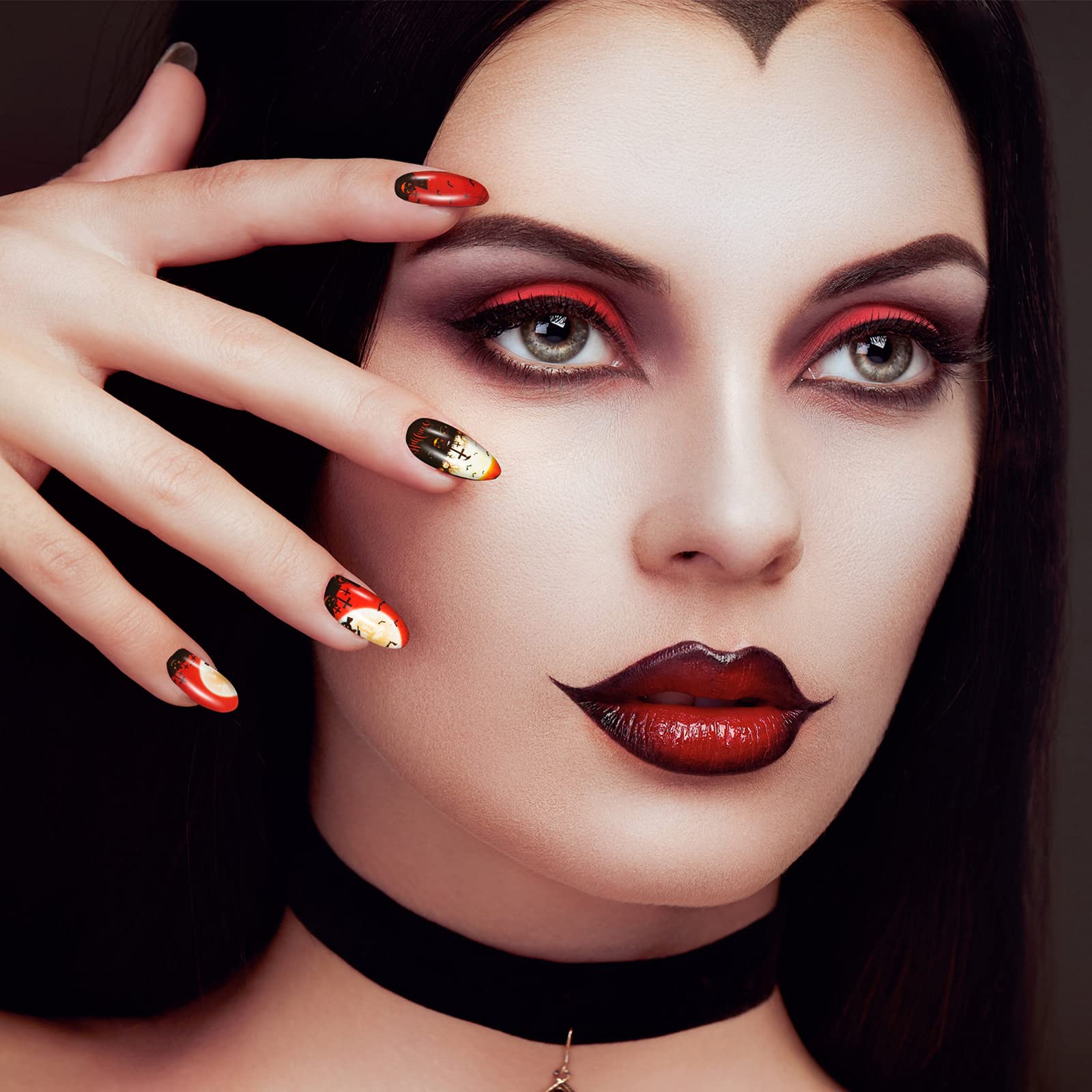 30 Sheets Halloween Nail Wraps - Pumpkin Bat Ghost Spider Nail Stickers for Women & Girls | DIY Nail Art, Party Decor, Salon Manicure | Waterproof Nail Polish Stickers for Halloween Party, Cosplay, Costume Events