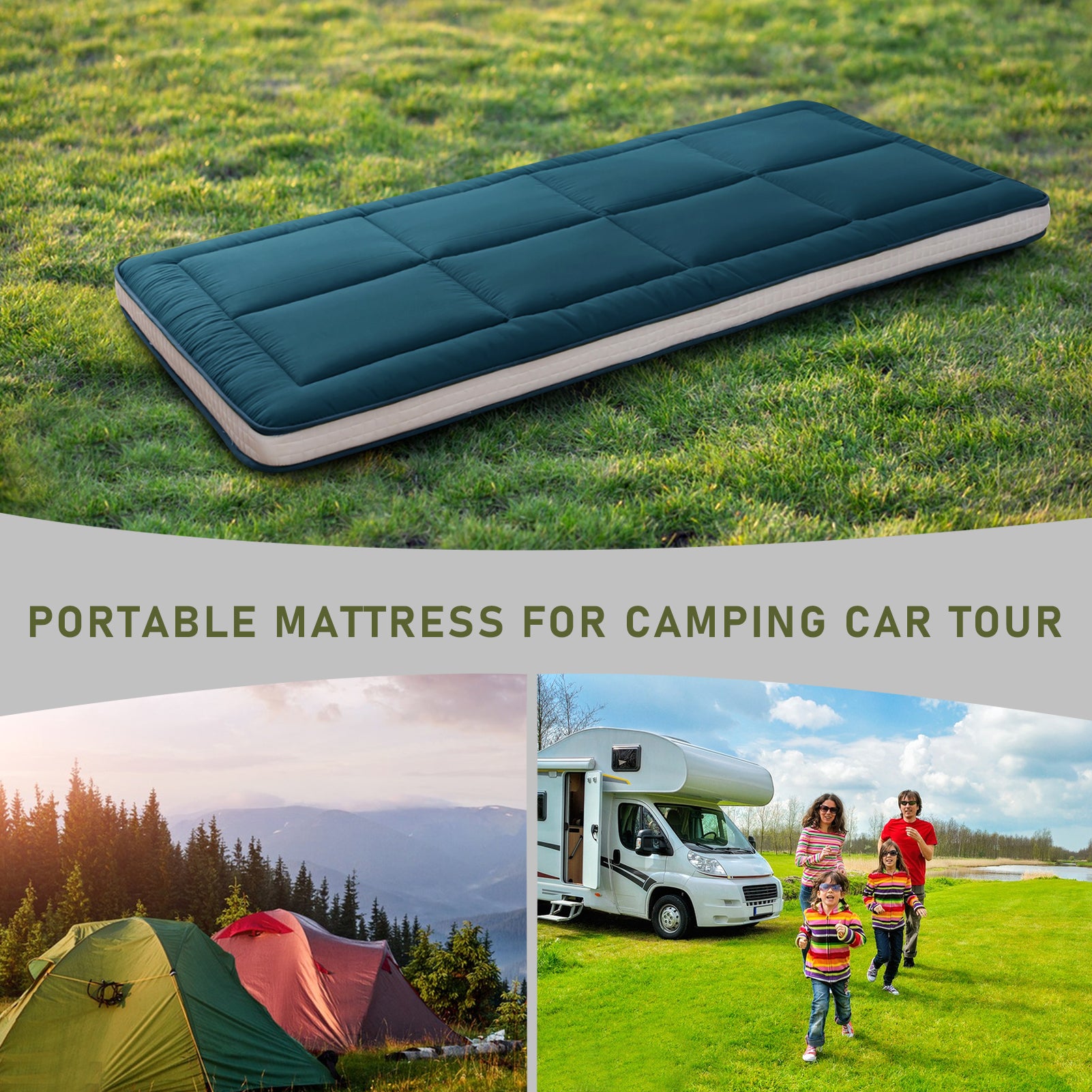 MAXYOYO 32 x 75 Inch Cot Size Futon Mattress - Foldable Floor Mattress, Tatami Mat for Guest Bed, Camping & Home Decor | Comfortable & Space-Saving Sleeping Solution