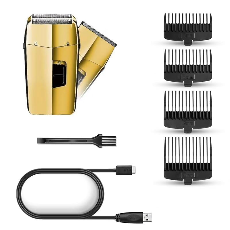 Premium 2-in-1 Rechargeable Electric Razor for Men - Powerful Wet/Dry Beard Trimmer & Shaver for Bald Head & Stubble - Perfect for Travel, Home & Gym Use