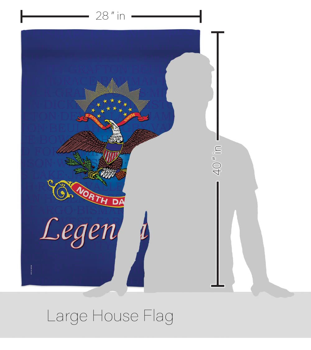 North Dakota Americana House Flag Set 28