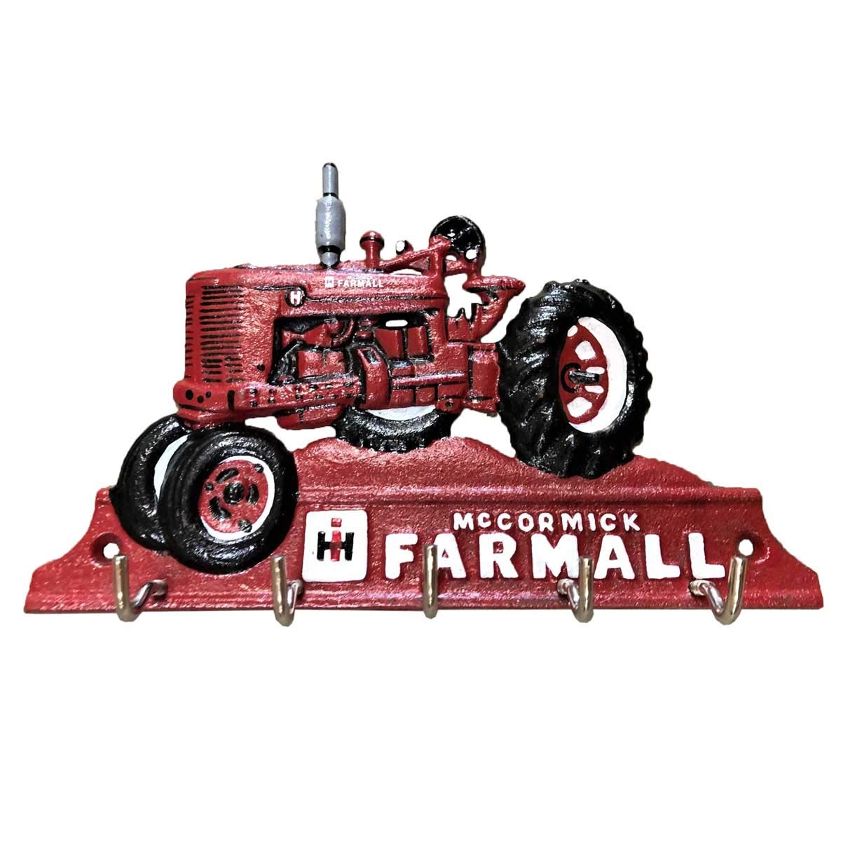 Vintage Farmall H Cast Iron Key Holder - Rustic Wall Mount Key Organizer for Home, Office, or Garage (Perfect for Farmhouse Decor & Tractor Enthusiasts)