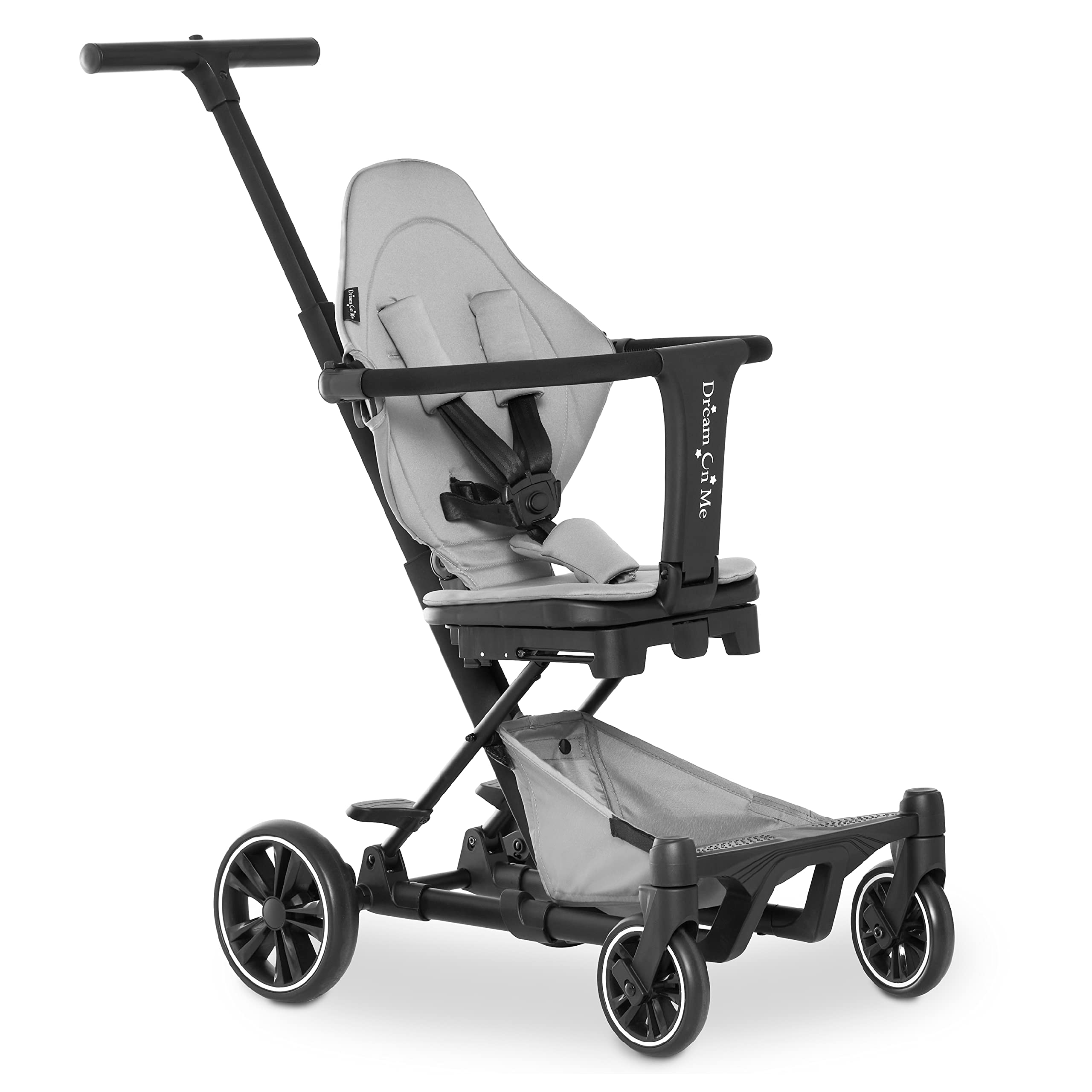 Dream On Me Drift Rider Lightweight Baby Stroller - Gray Compact Stroller for Infants & Toddlers | Perfect for Travel, Shopping & Daily Walks