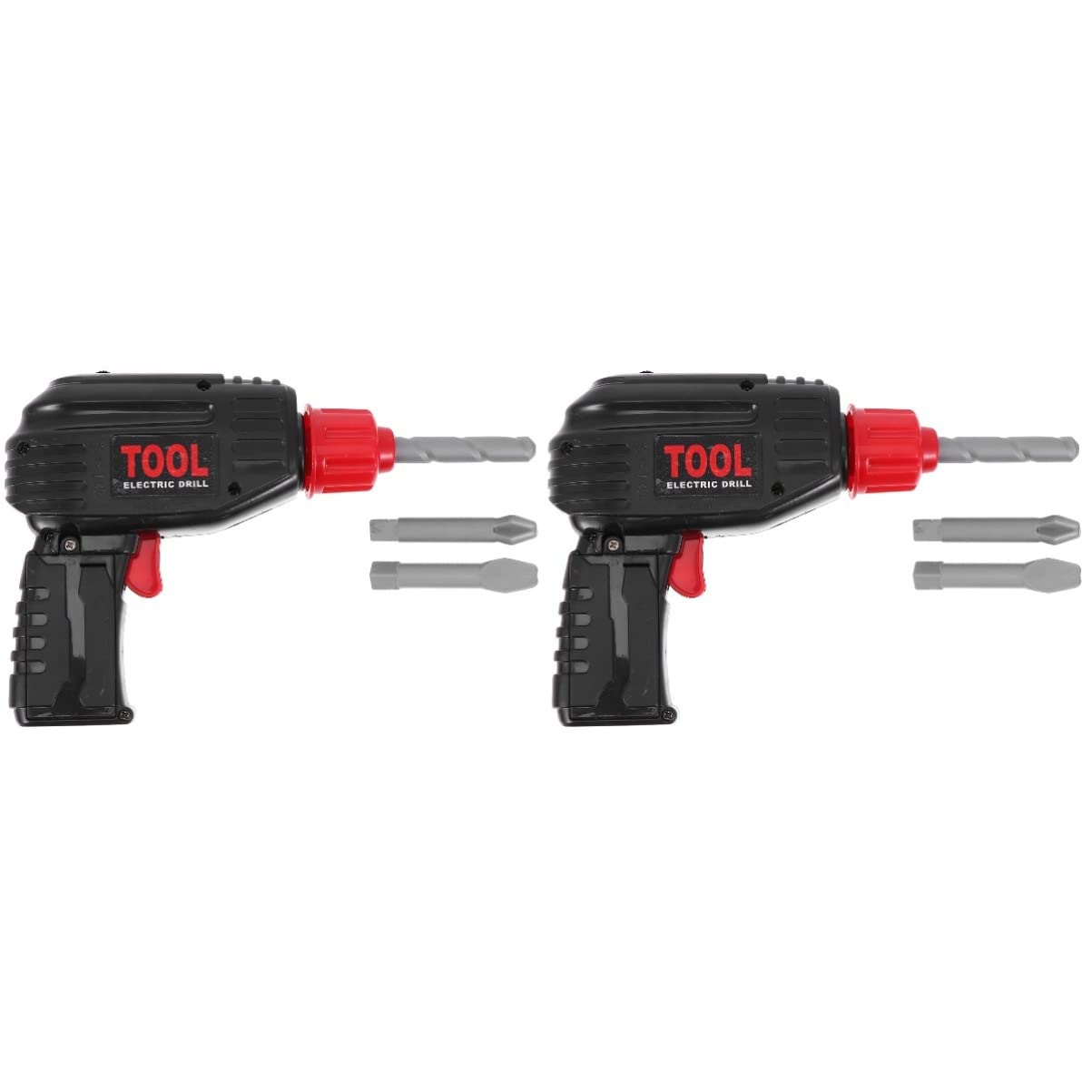 Toyvian 2-Piece Kids Electric Drill Toy Set - Realistic Pretend Play Tool Kit for Children's DIY Projects | Perfect for Birthday Gifts & STEM Learning Activities