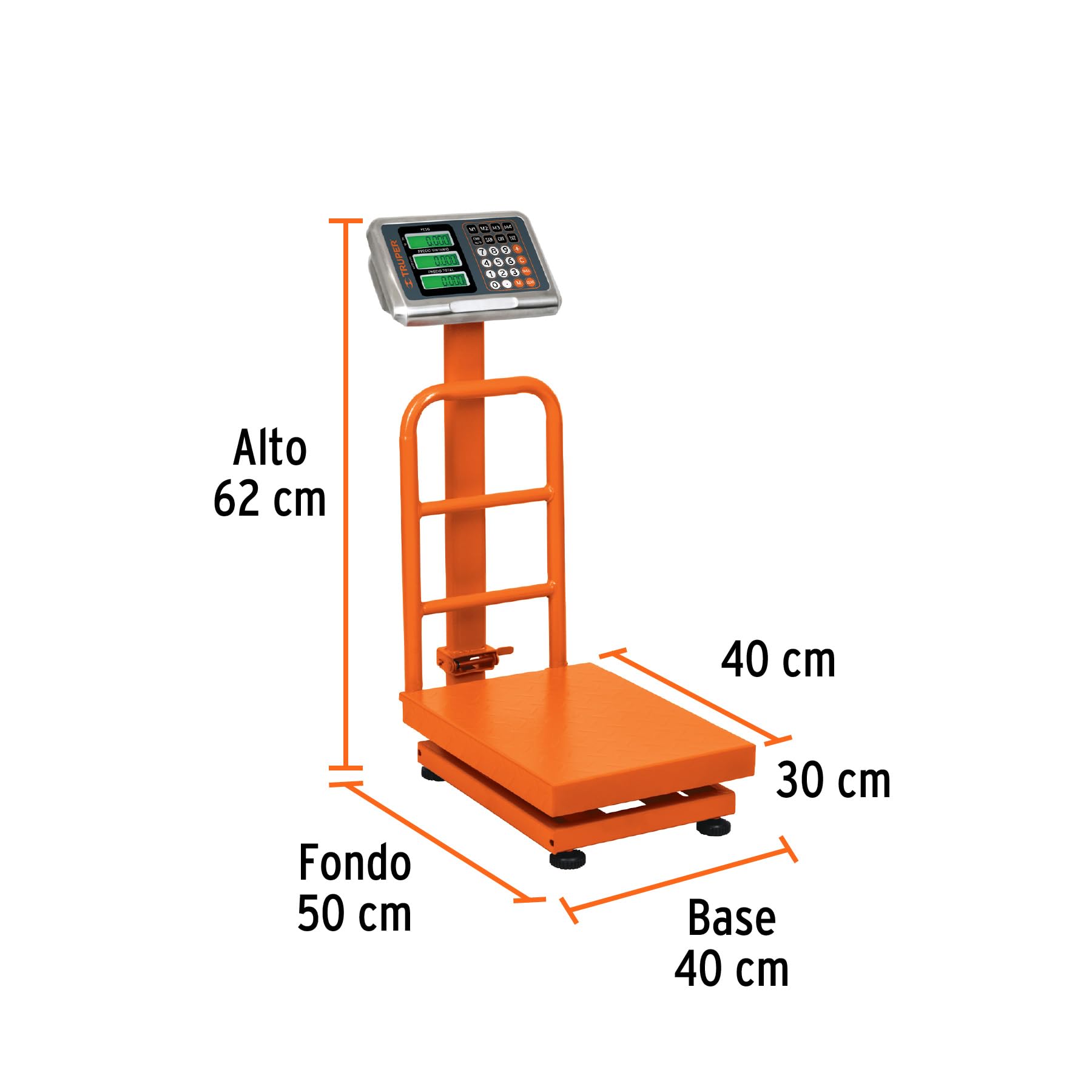 100kg Heavy Duty Folding Platform Scale - Portable Digital Weighing Scale for Shipping, Logistics & Industrial Use (Ideal for Warehouses, Factories & Home)
