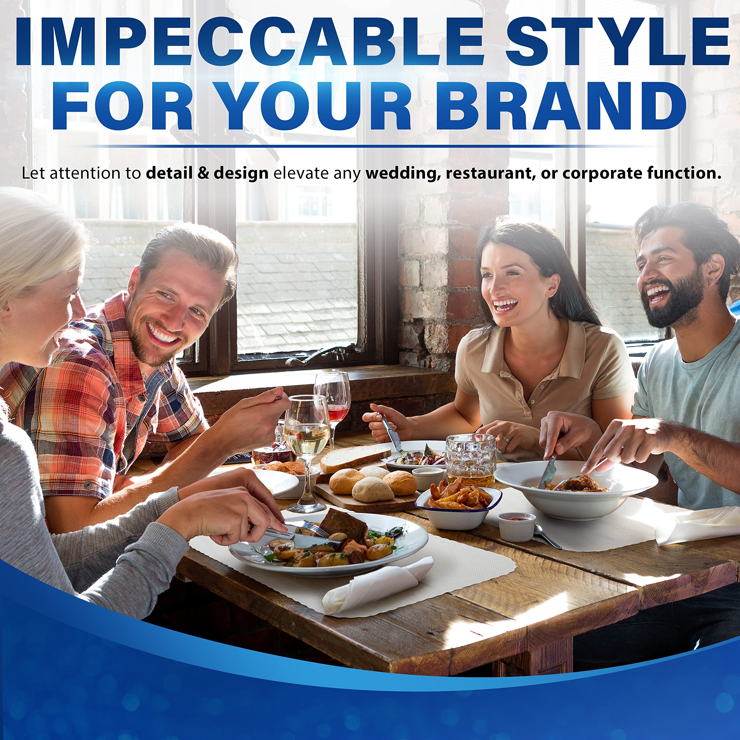 Premium White Disposable Paper Placemats 14