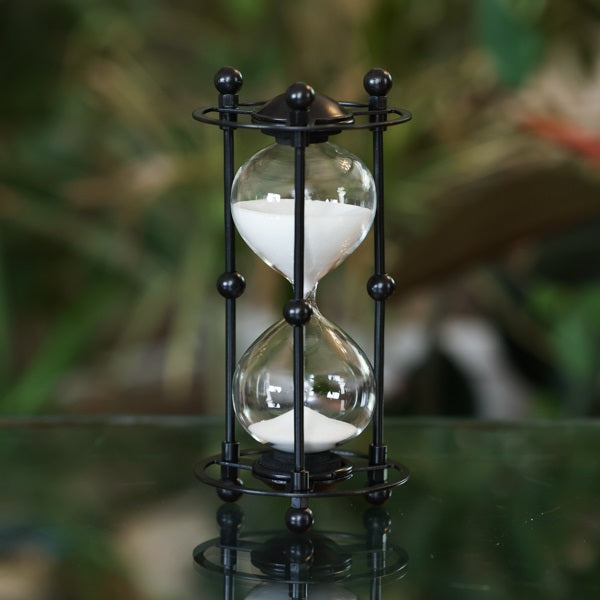30 or 60 Minute Domed Metal Sand Timer - Classic Hourglass for Kitchen, Classroom & Office Decor | Perfect for Cooking, Games & Time Management