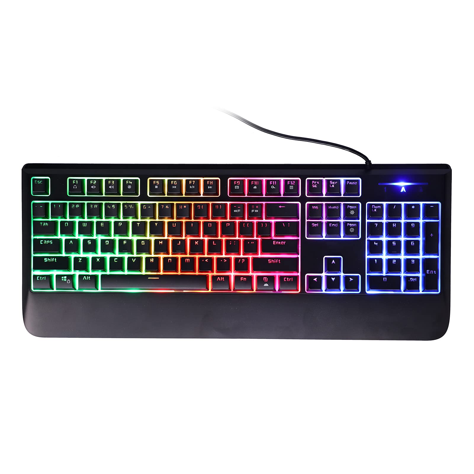 Wireless Gaming Keyboard with LED Backlight - 104 Key Mechanical Keyboard for PC Gamers - Perfect for Esports, Streaming & Office Work