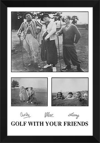 26x39 Inch Framed Golf Art Print - 