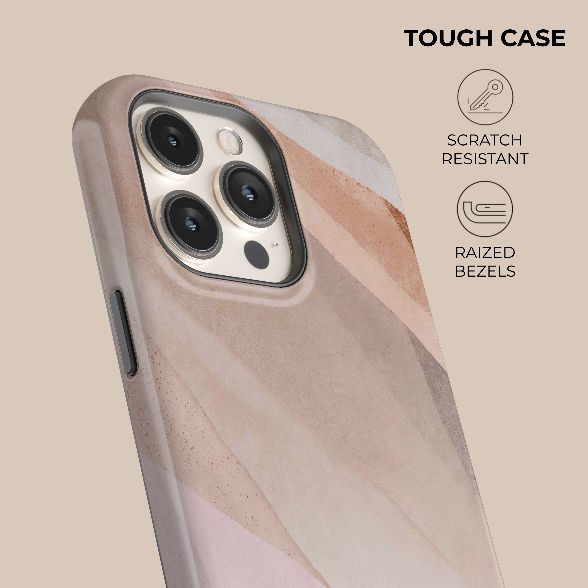 Pale Desire iPhone Case - Slim Protective Cover for iPhone 13/14/15 Pro Max - Shockproof & Scratch-Resistant - Perfect for Everyday Use, Travel & Outdoor Activities