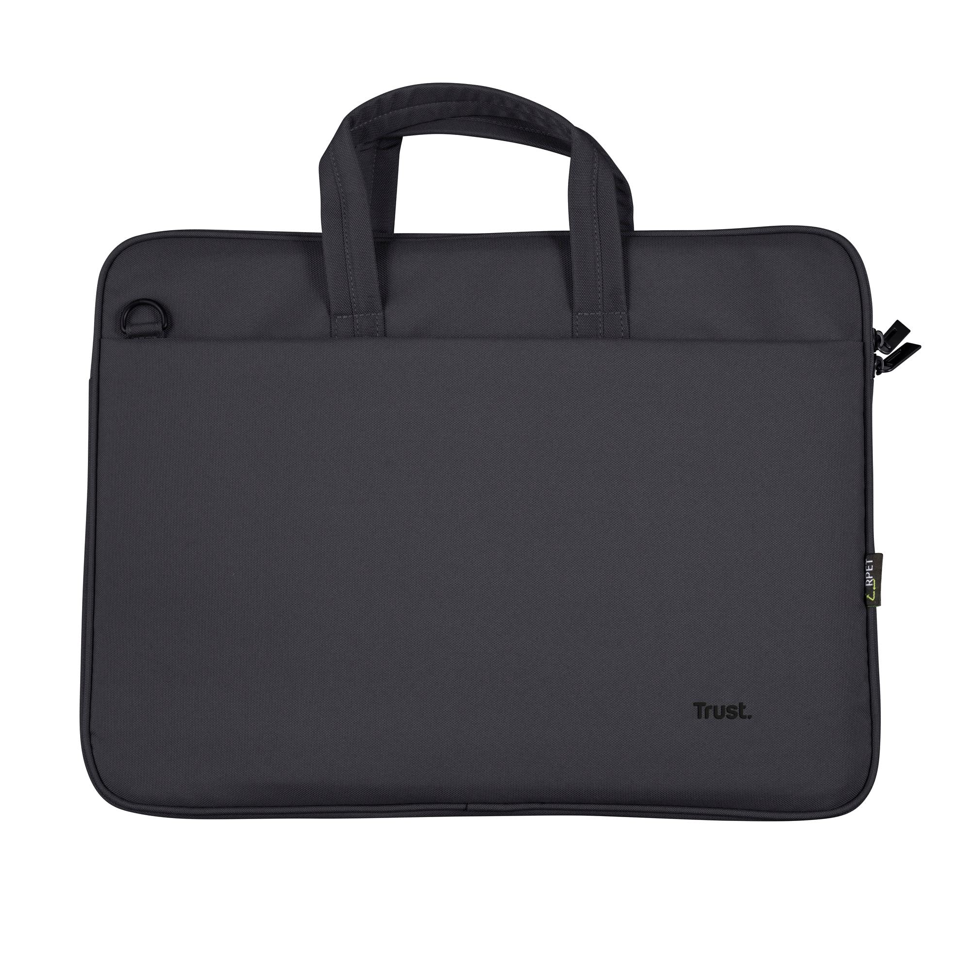 Trust Bologna Eco-Friendly 16 Inch Laptop Bag with Shoulder Strap | Recycled Plastic RPET Lightweight Work Bag for Travel, Business, Office & School | Sustainable Carrying Case for Everyday Use