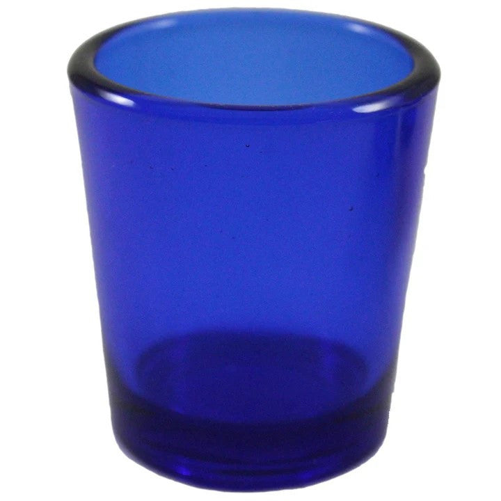 10 Pack Blue Glass Votive Tealight Candle Holders - Elegant Wedding Centerpieces, Christmas Decor, Baby Shower & Party Supplies for Home, Dining Table, Romantic Dinner and Special Events