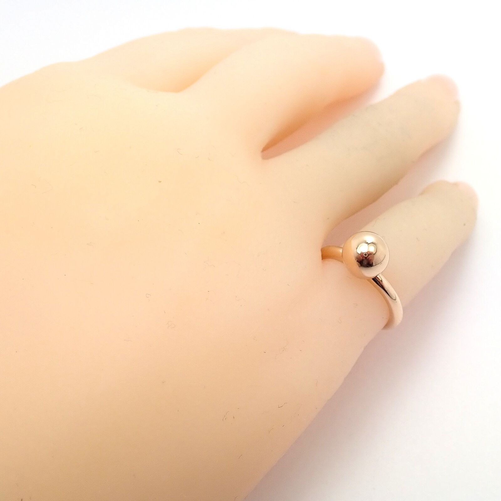 Tiffany & Co. 18k Yellow Gold New York Ball Globe Ring - Size 3.75 - Elegant Jewelry for Women, Perfect Gift for Anniversary, Birthday & Special Occasions