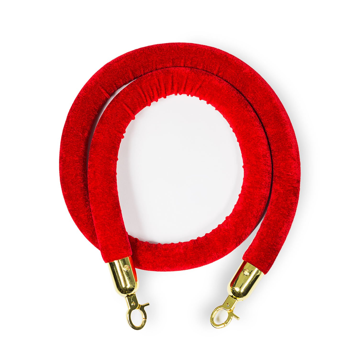 Premium Crowd Control Stanchion Rope with Silver/Gold Accents - Heavy Duty Retractable Belt Barrier for Events, Theaters & VIP Areas - Durable Queue Management System by SOURCEONE.ORG