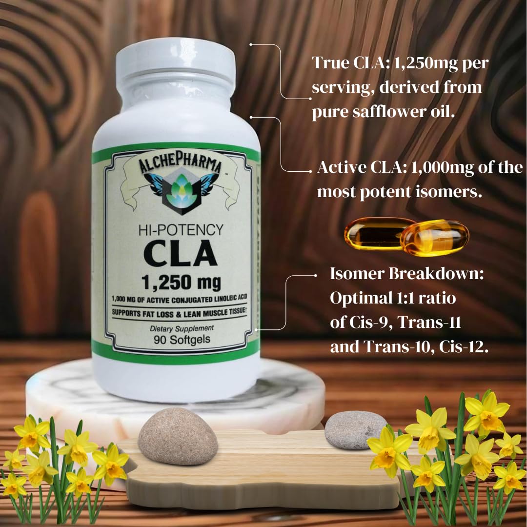 Premium CLA (Conjugated Linoleic Acid) 1250mg Softgels - High Potency 1:1 Isomer Ratio for Weight Management & Muscle Support - Ideal for Fitness Enthusiasts & Healthy Lifestyle