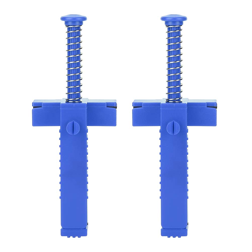 2PCS Brick Line Clips Puller - Leveling Measuring Wire Drawer Tool with Wire Clamp for Bricklaying, Masonry & Construction (Blue) - Perfect for Professional Builders & DIY Home Improvement Projects
