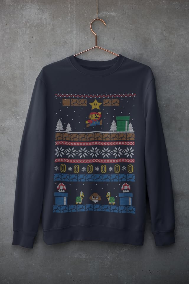 Retro Gaming Christmas Sweater - Vintage Ugly Xmas Sweatshirt for Gamers & Holiday Enthusiasts | Perfect for Christmas Parties, Gamer Gifts & Festive Celebrations
