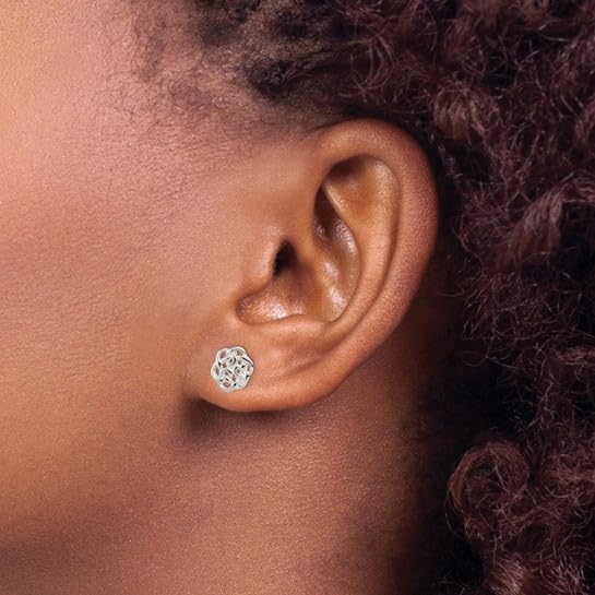 Sterling Silver Polished Celtic Knot Post Earrings for Women | Elegant Irish Jewelry Gift for Her | Perfect for Weddings, Parties & Everyday Wear