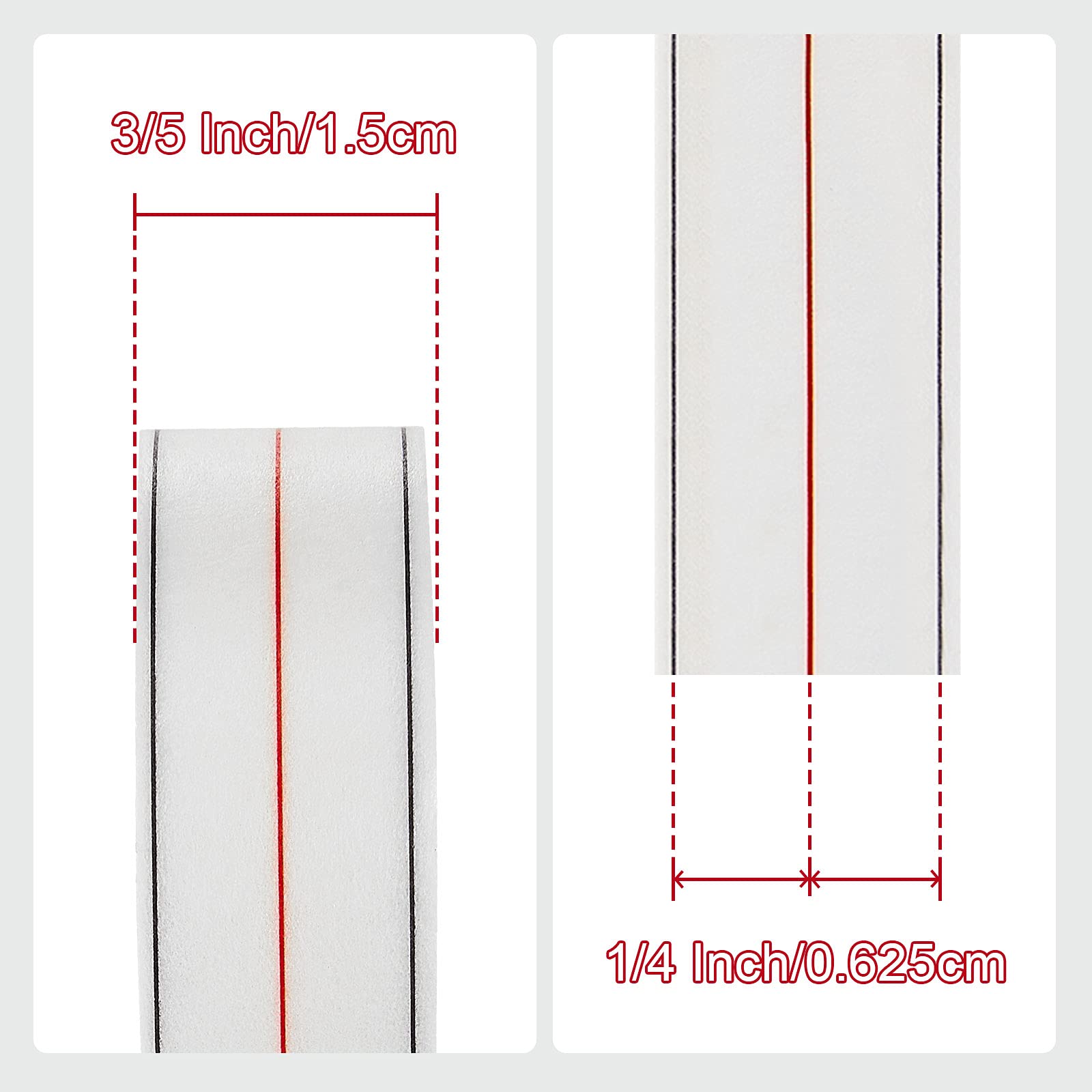 Outus 2 Rolls Diagonal Seam Tape for Quilting & Sewing - Seam Guide Tape for Sewing Machines, Perfect for Quilting, Garment Making & DIY Crafts (2 Rolls) - Ideal for Beginners & Professional Tailors