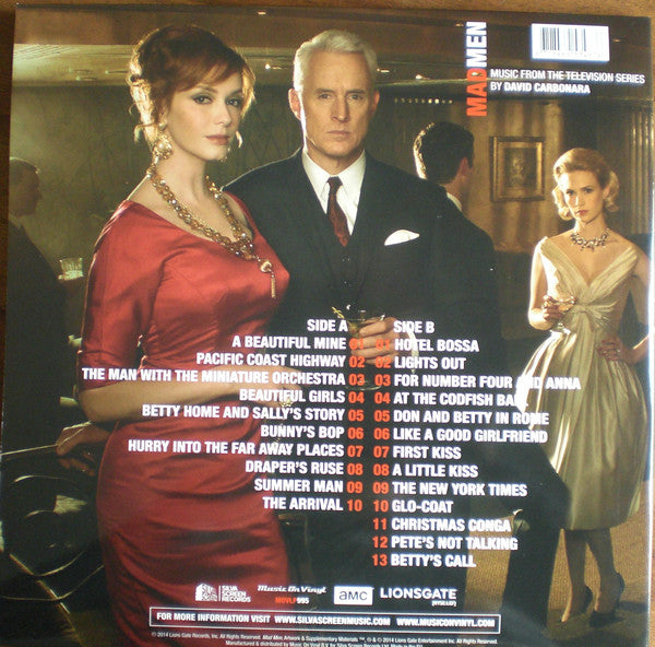 David Carbonara - Mad Men On The Rocks: Music From The Television Series (Limited Edition Numbered Red Vinyl LP, Near Mint Condition) - Perfect for Jazz Lovers & TV Show Collectors