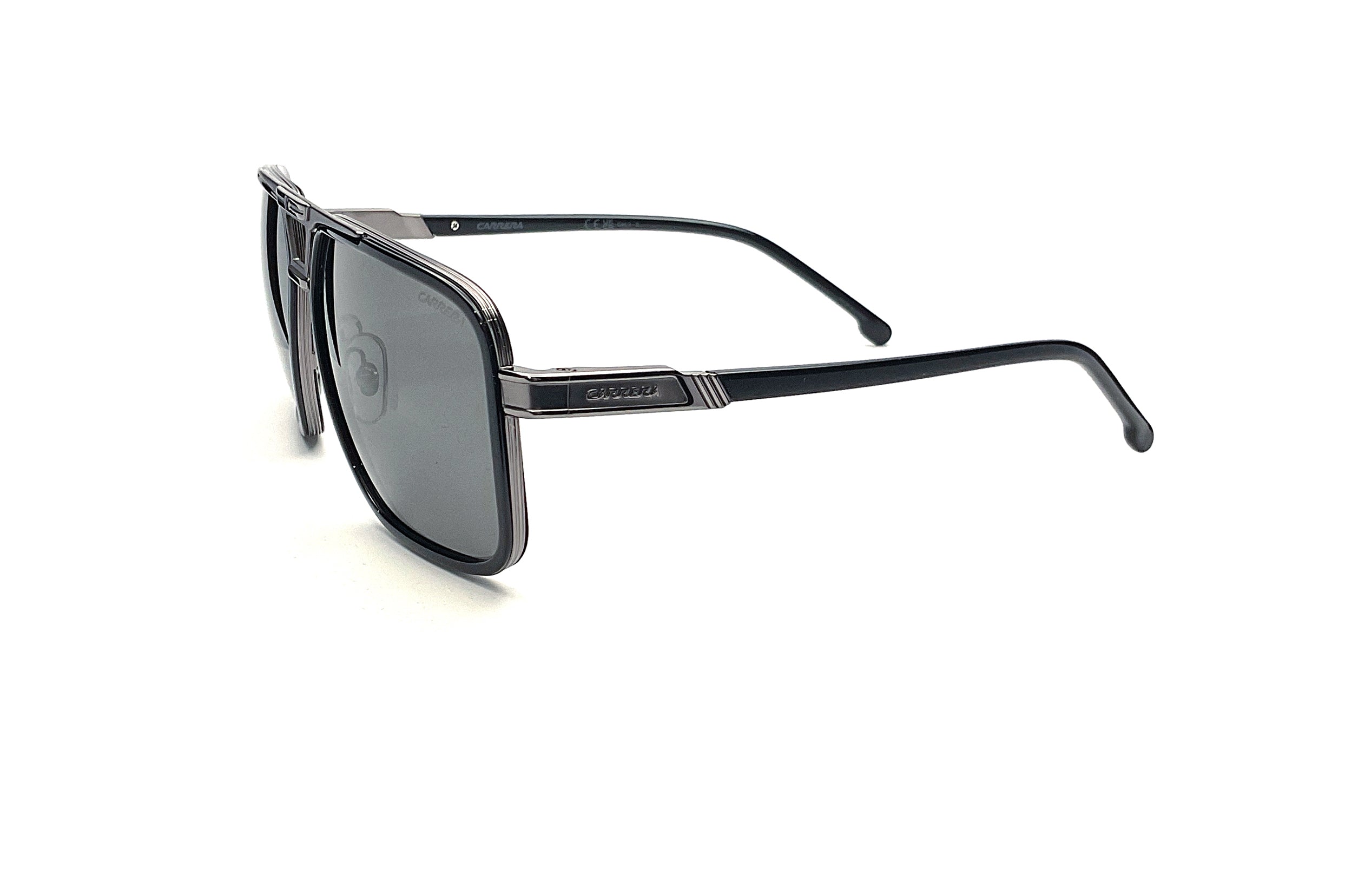 Carrera 1071/S Sunglasses - Black Dark Ruthenium Frame for Men & Women | UV Protection, Fashion Eyewear for Driving, Outdoor & Daily Use