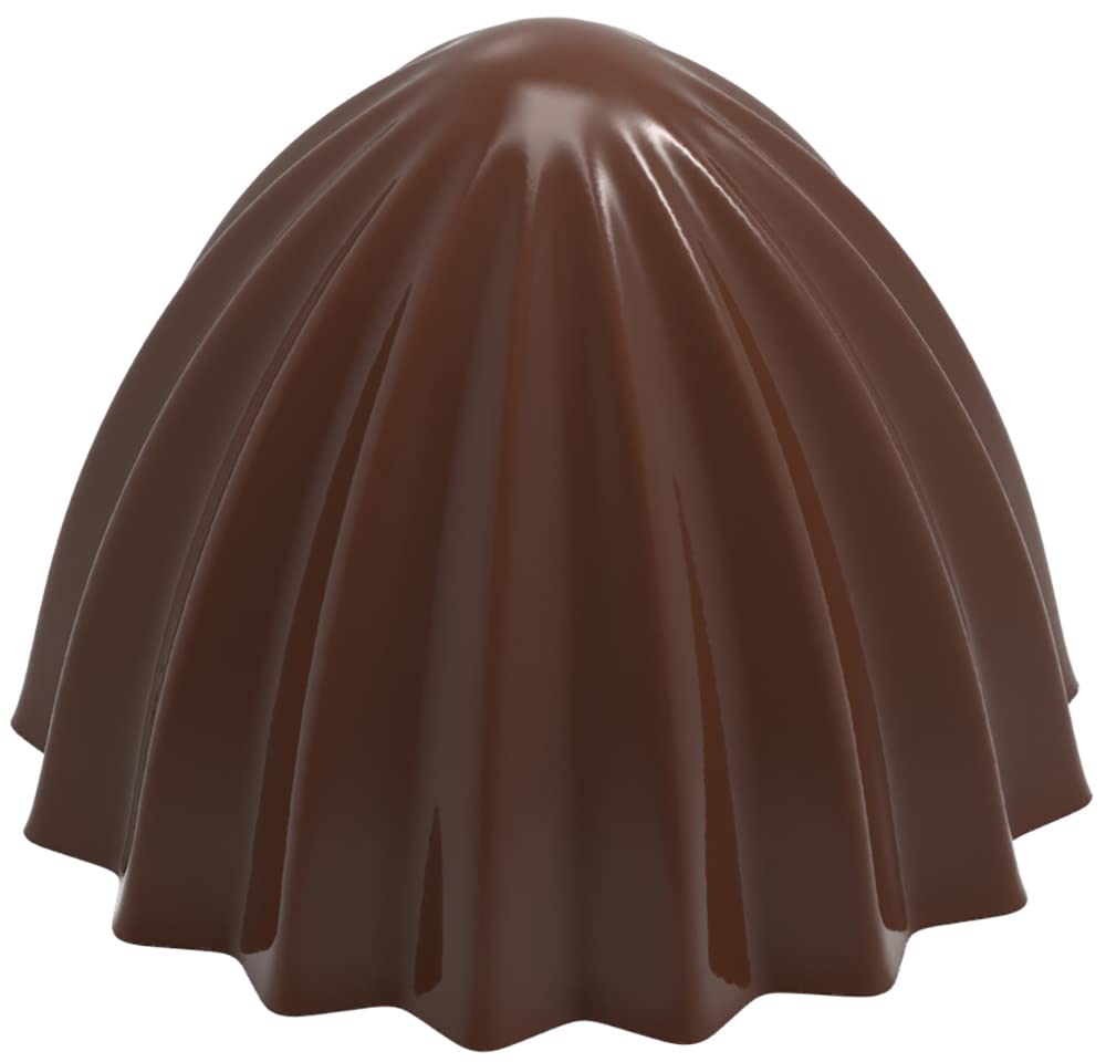 Premium Chocolate World 1926 Polycarbonate Candy Mold - 21 Juicer Cavities (30.5mm x 24mm) for DIY Chocolate, Candy & Soap Making - Perfect for Home Baking, Party Favors & Gift Packaging