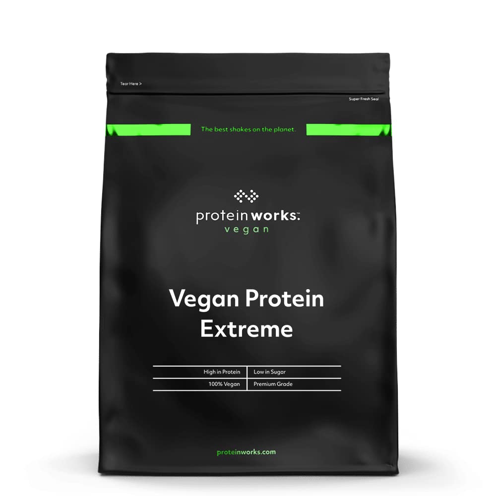 Protein Works Vegan Protein Extreme - High Protein Plant Based Powder Shake, Chocolate Peanut Cookie Flavor, 1.10 lb | Vegan Muscle Recovery & Post-Workout Nutrition for Athletes & Fitness Enthusiasts