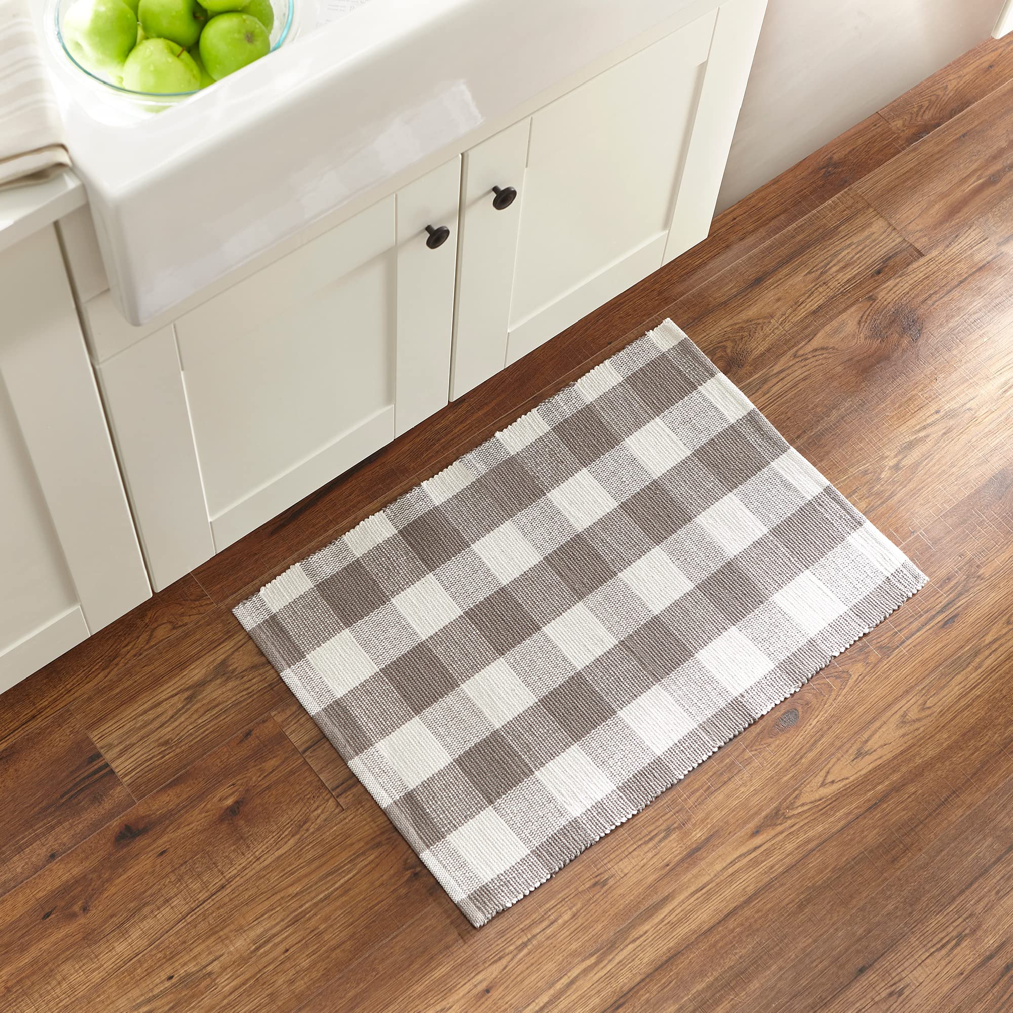 Elrene Home Fashions Farmhouse Style Buffalo Check Kitchen Rug - 20