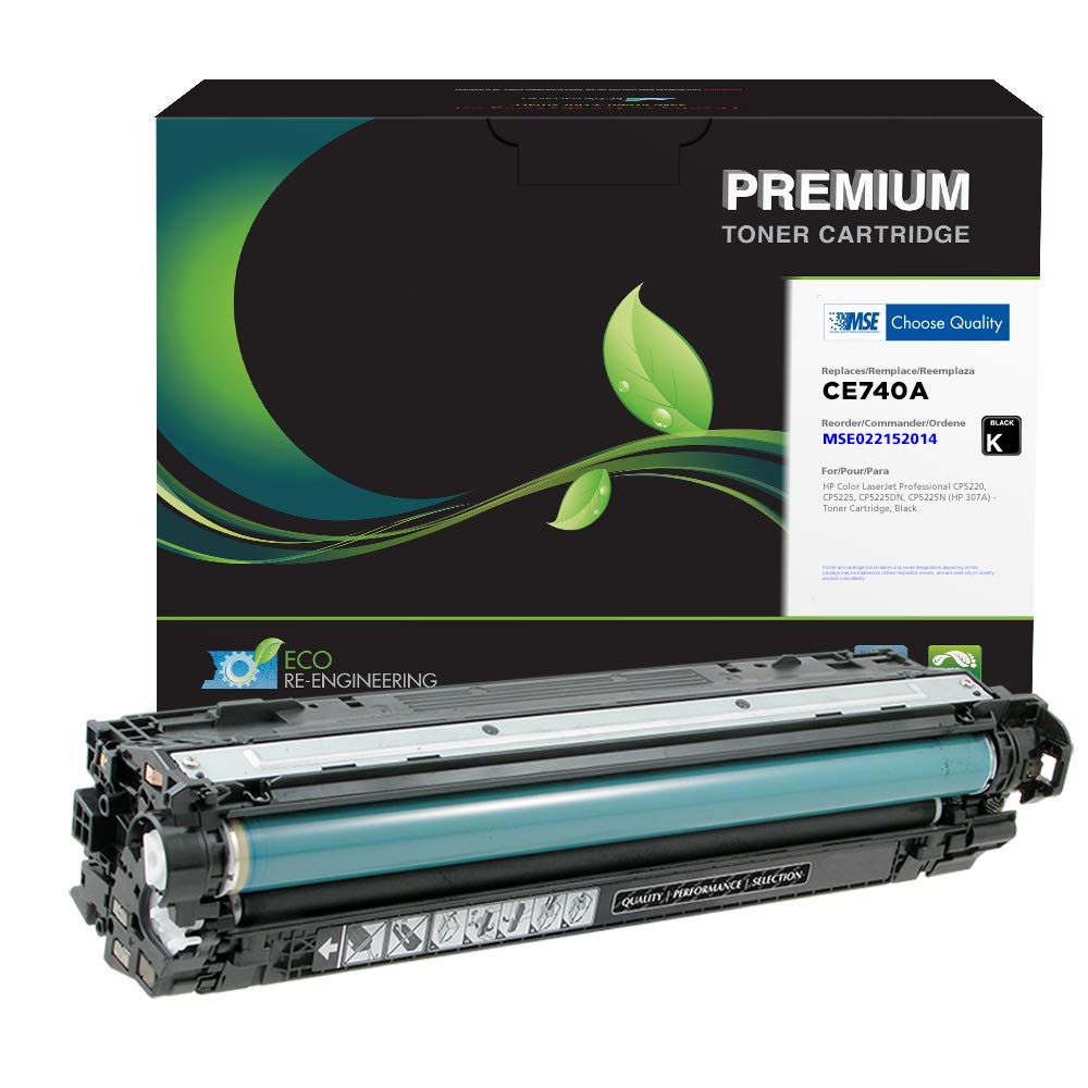 High-Quality MSE Remanufactured Toner Cartridge Replacement for HP CE740A (HP 307A) - Black | Compatible with HP Printers | Perfect for Home & Office Printing Needs