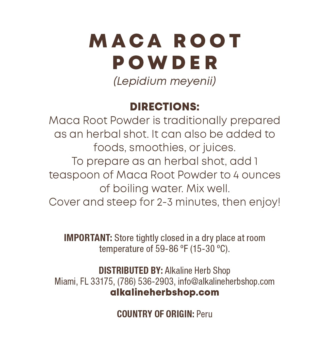 Organic Maca Root Powder for Energy & Vitality - 100% Pure Peruvian Superfood for Smoothies, Baking & Natural Wellness