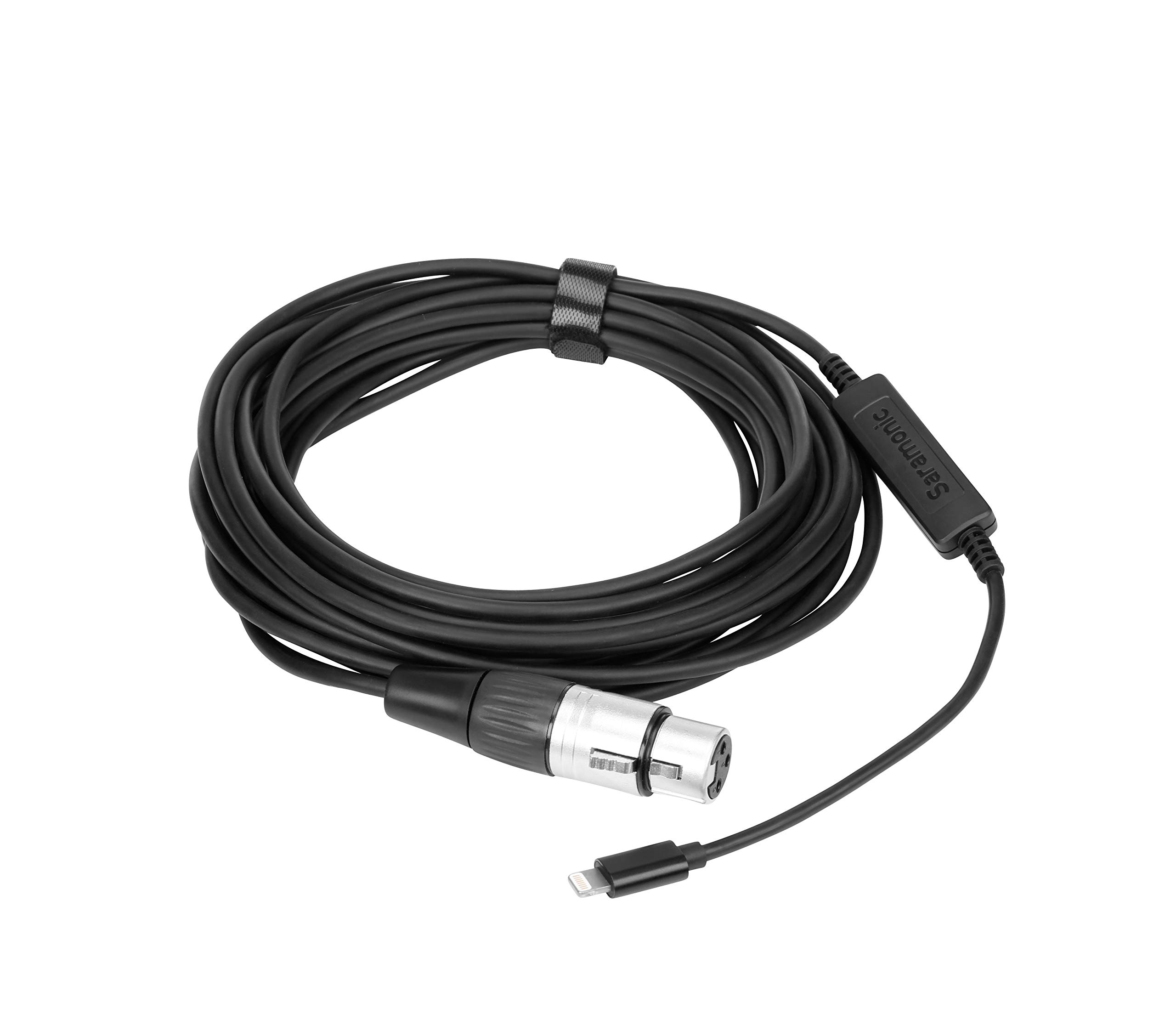 Saramonic LC-XLR XLR Female to Apple Lightning Microphone Cable for iPhone & iPad - Professional Audio Interface for Podcasting, Vlogging & Live Streaming