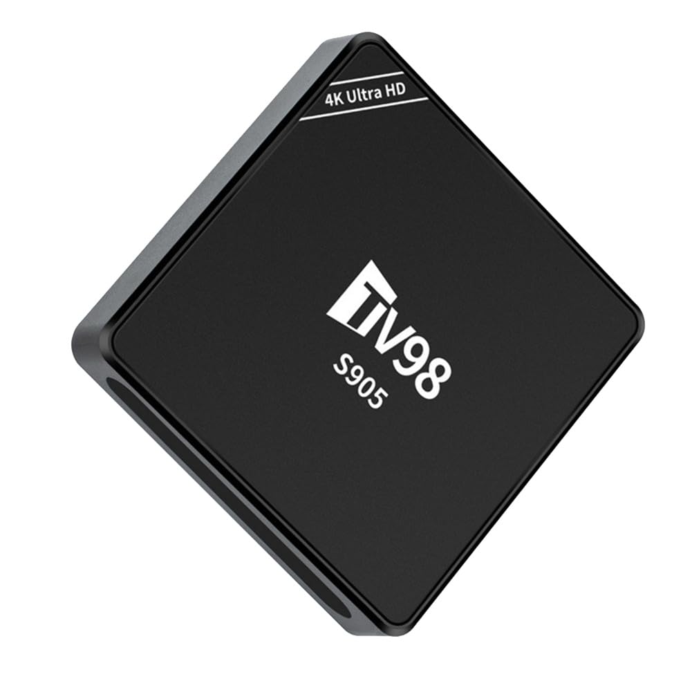 RIYAN TV98 TV Box - S9054K Android 12 Smart TV Media Player with RJ45 10M/100M Ethernet, UK Plug | 4K Ultra HD Streaming, Gaming & Home Entertainment System for Living Room & Bedroom