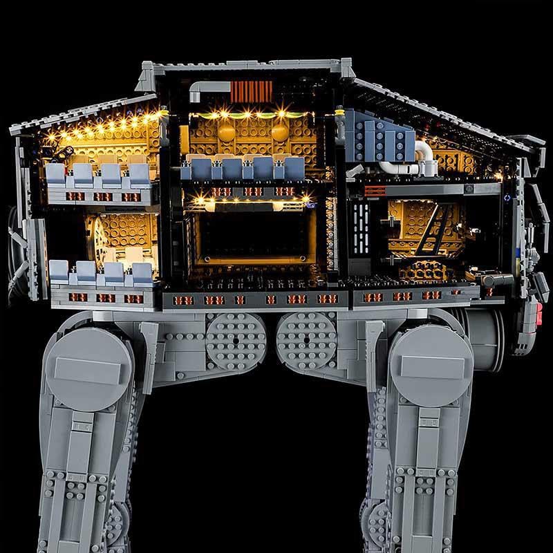 USB Light Kit for LEGO Star Wars AT-AT Walker 75313 - DIY Lighting Set for LEGO Models (Not Included) - Perfect for Night Display & Star Wars Collection Enhancement