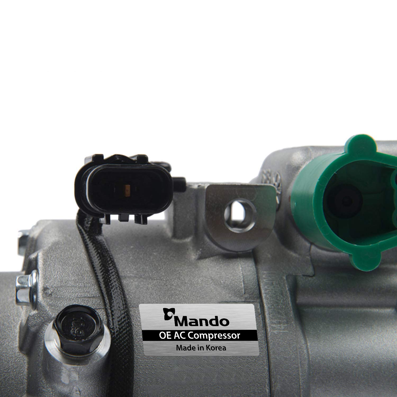Genuine Mando 10A1101 AC Compressor with Pre-filled Oil - OEM Replacement for Car Air Conditioning System - Perfect for AC Repair & Maintenance in Hot Climates