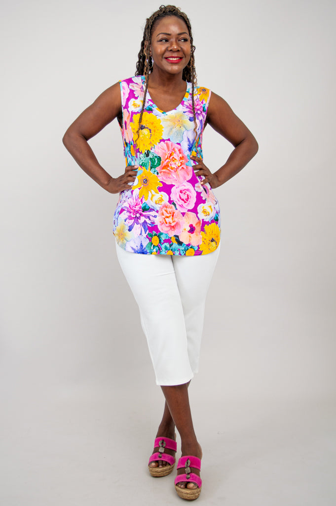 Premium Jackie Tank Top for Women - Soft Francisco Style Bamboo Fabric - Perfect for Yoga, Travel & Casual Wear