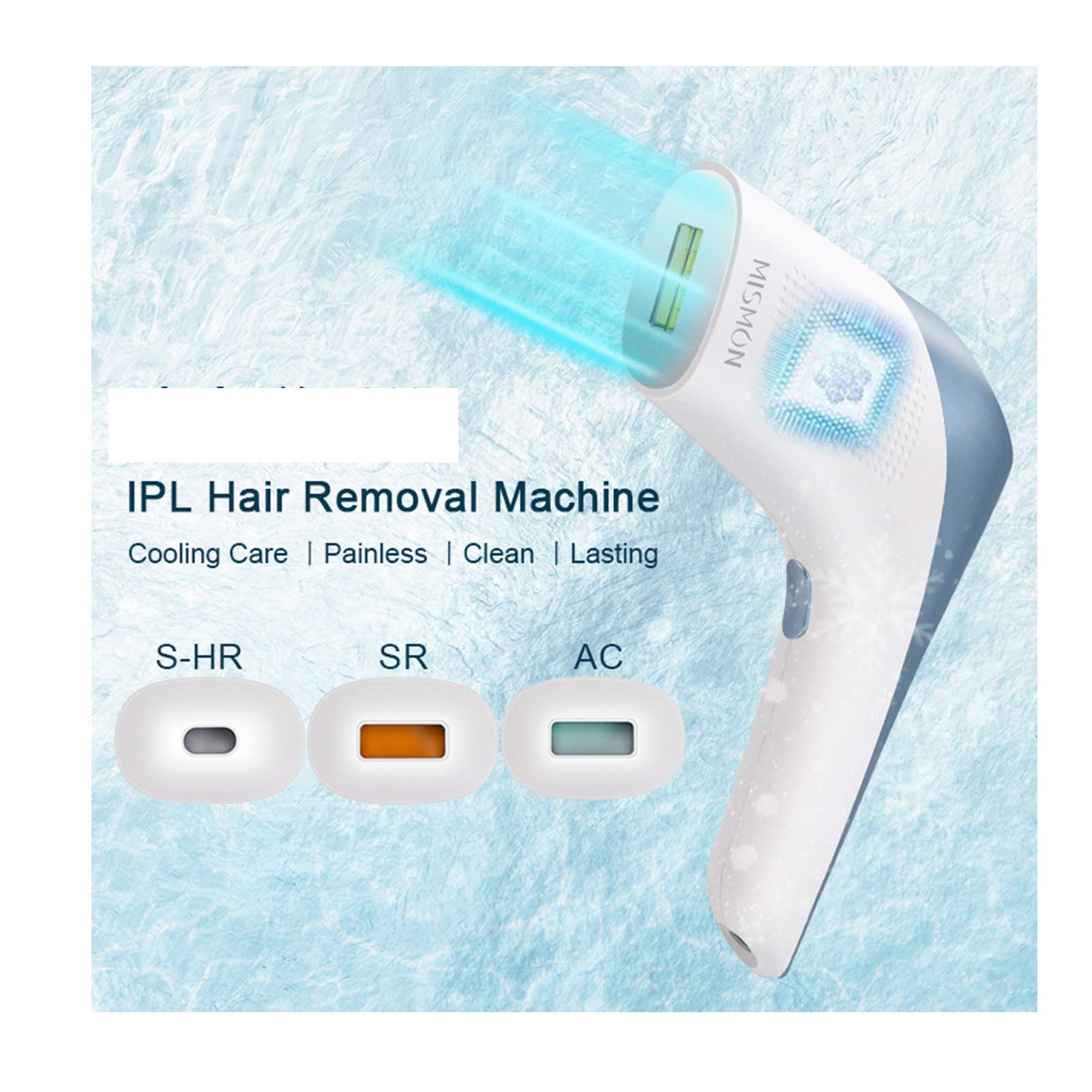 Freezing Point IPL Laser Hair Removal Device - Painless At-Home Epilator for Women & Men (Blue, Green, Orange) | Perfect for Legs, Underarms, Bikini Line & Facial Hair Removal