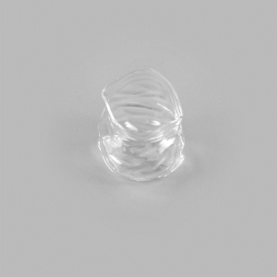 8 oz Clear Glass Storage Bowl with Lid - Round Airtight Food Container (3.25