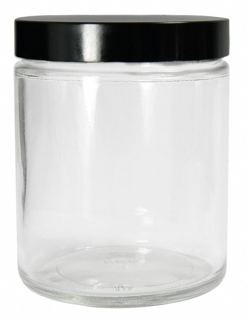 Qorpak 120mL Clear Glass Wide Mouth Straight Side Round Jars - 24 Pack (GLC-01642) - Ideal for Sampling, Storage & DIY Projects