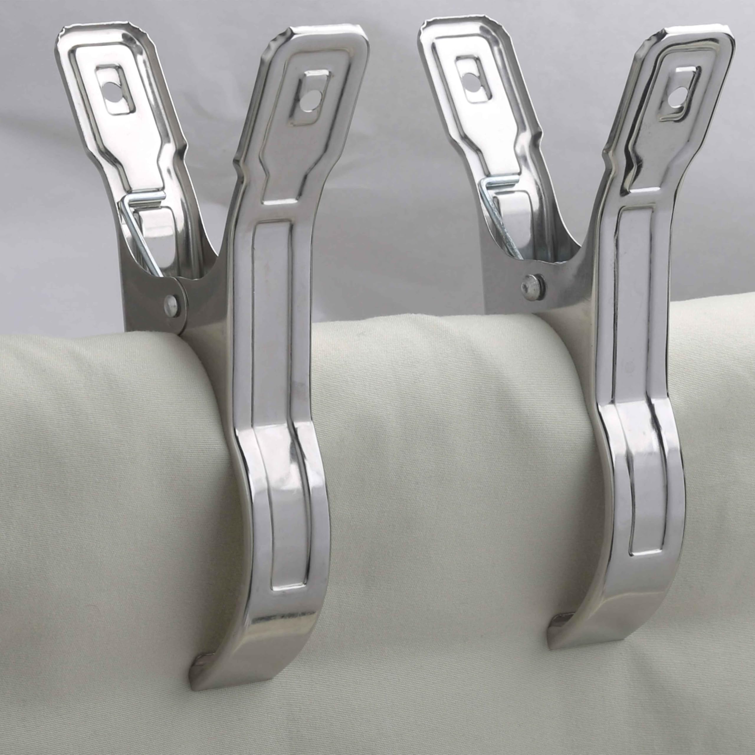 WEBI 12-Pack 5.5 Inch Heavy Duty Pool Cover Clips & Beach Towel Clamps - Secure Chairs, Blankets & Quilts for Poolside, Beach, Cruise & Boat Use
