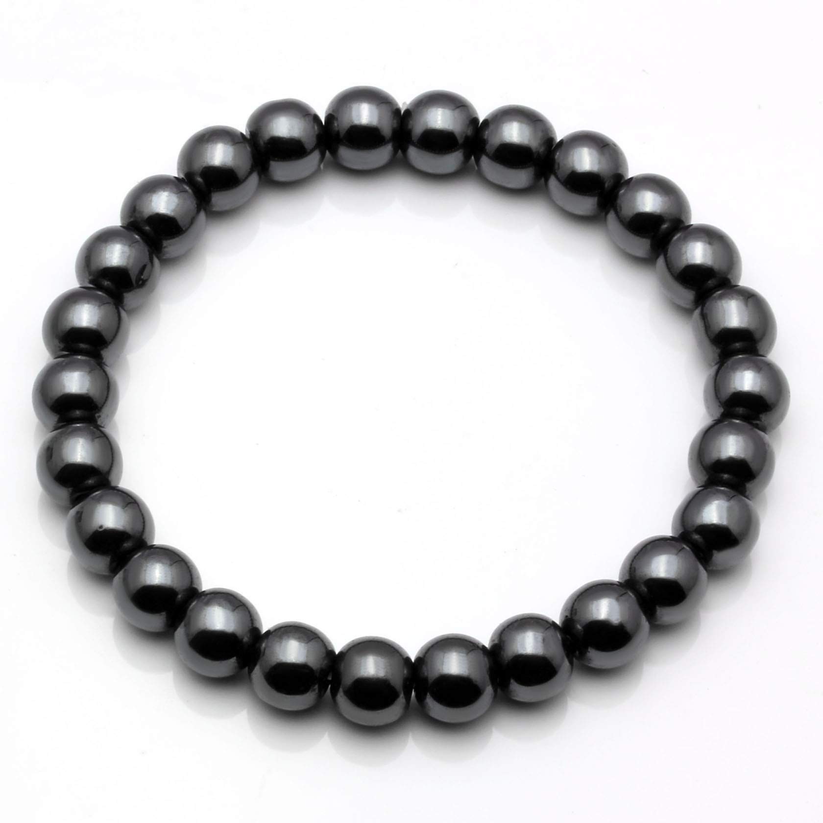 MILAKOO 3Pcs Blue Tiger Eye Stretch Bracelet Set for Men & Women - Natural Stone Hematite Cuff Wristband for Healing, Protection & Positive Energy - Perfect for Yoga, Meditation & Everyday Wear