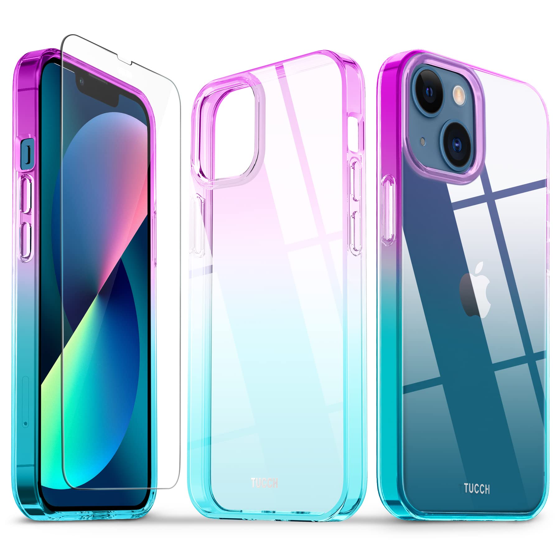 TUCCH Ultra Slim Shockproof TPU Case for iPhone 13 Mini 5.4