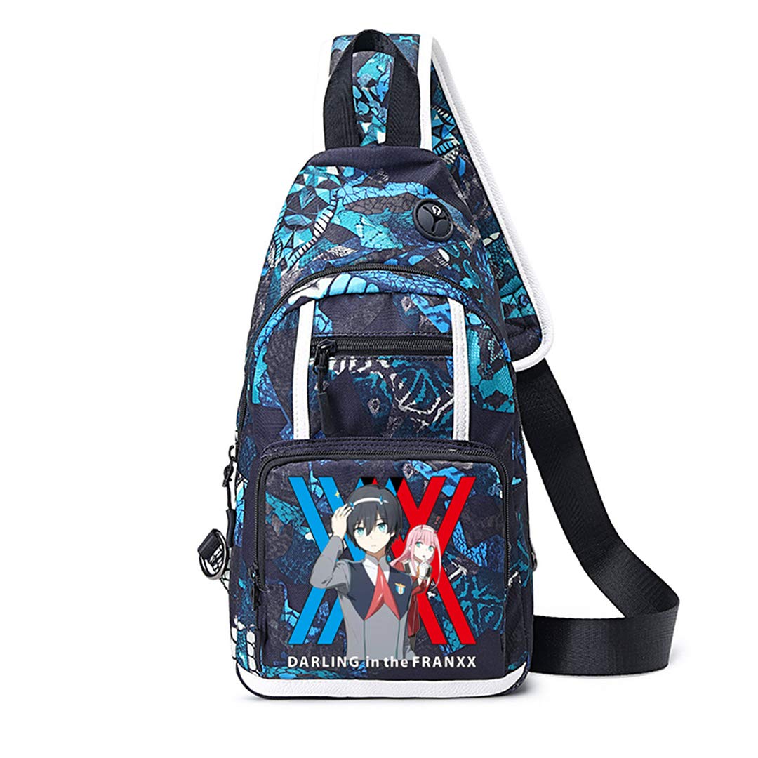 Anime Darling in the FranXX Waist Bag - Crossbody Messenger Shoulder Bag for Cosplay, Conventions & Everyday Use