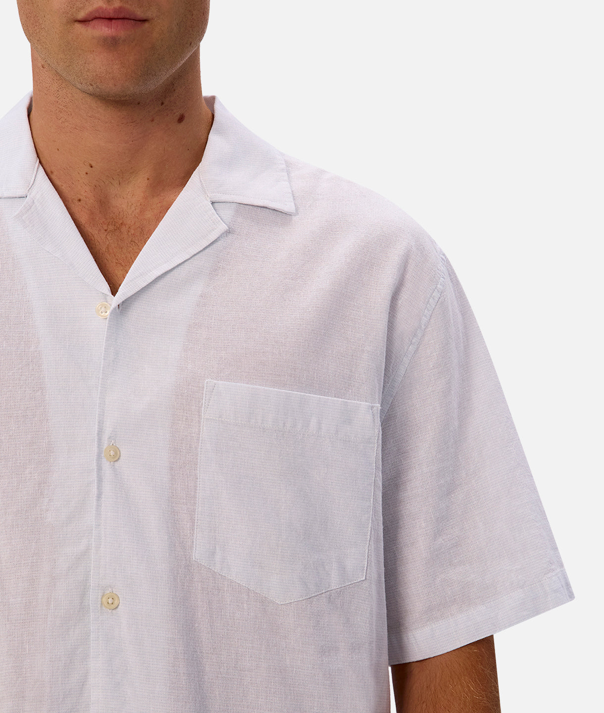 Lennox Short Sleeve Shirt for Men - Blue Marle Casual Button Down Shirt | Perfect for Office, Summer Outfits & Casual Wear