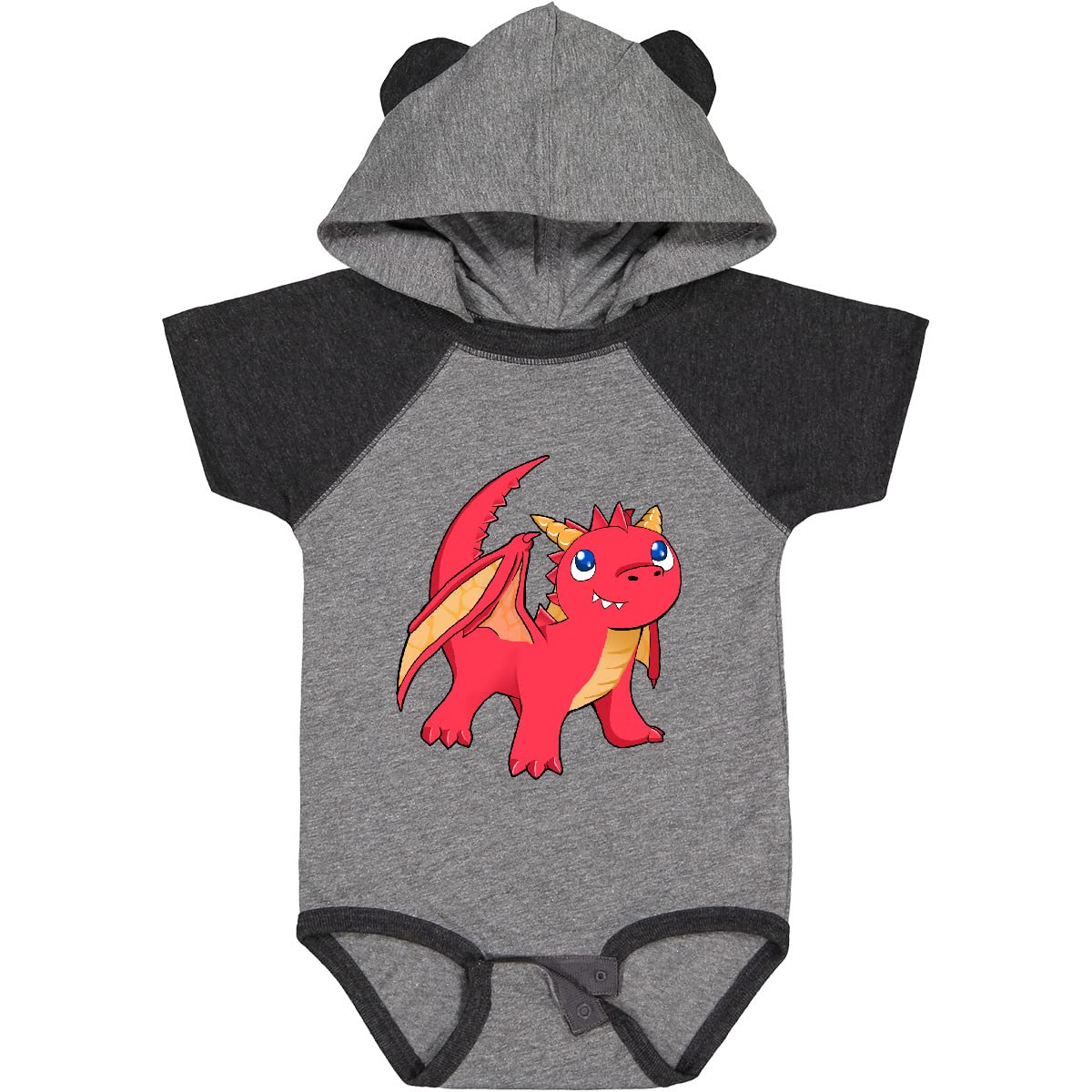 Inktastic Cute Baby Red Dragon Bodysuit - Soft & Comfortable Baby Onesie for Boys & Girls - Perfect for Playtime, Photos & Everyday Wear