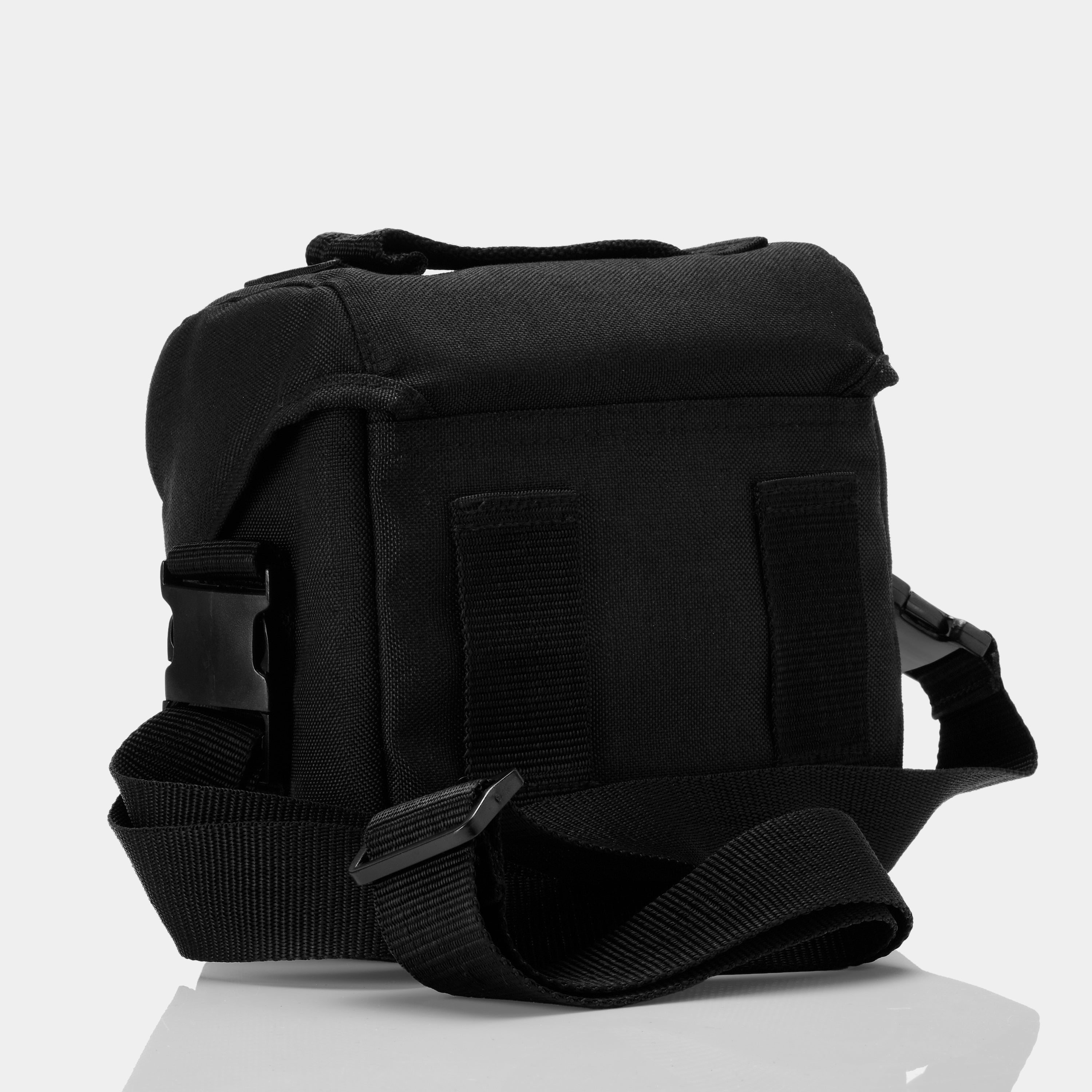 Premium Black Camera Bag with Stylish Blue & Purple Stripes - Perfect for DSLR, Mirrorless Cameras & Travel Photography Accessories